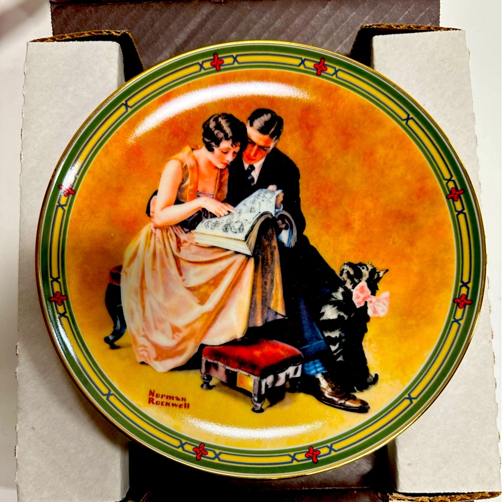 Norman Rockwell A Couples Commitment Plate